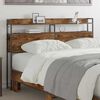 vidaXL Headboard with Shelf Smoked oak 150 cm Engineered wood