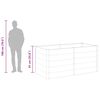 vidaXL Garden Raised Bed 200x100x91 cm WPC Grey