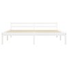 vidaXL Bed Frame without Mattress White Solid Pine Wood 160x200 cm