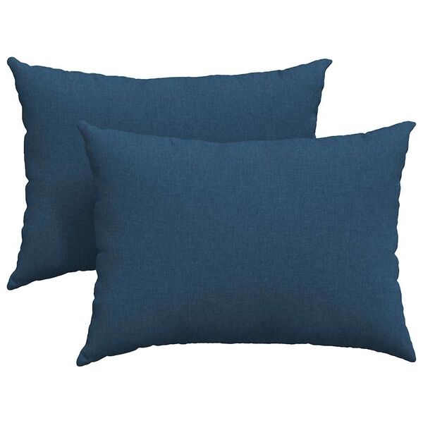 vidaXL Sofa Pillows 2 pcs Blue 70 x 50 cm Fabric