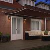 vidaXL Automatic Retractable Awning with LEDs Brown 500x300 cm