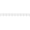 vidaXL Garden Fence with Spear Top Steel 1673x120 cm Black