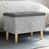 vidaXL Storage Bench Concrete Grey 62x42x46 cm Engineered Wood