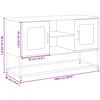 vidaXL TV Cabinet White 100.5x39x60.5 cm Steel