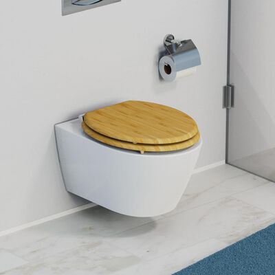 SCHÜTTE Toilet Seat Soft-close NATURAL BAMBOO
