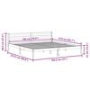 vidaXL Bed Frame Brown 215.5 x 185.5 x 69.5 cm Solid Pine Wood