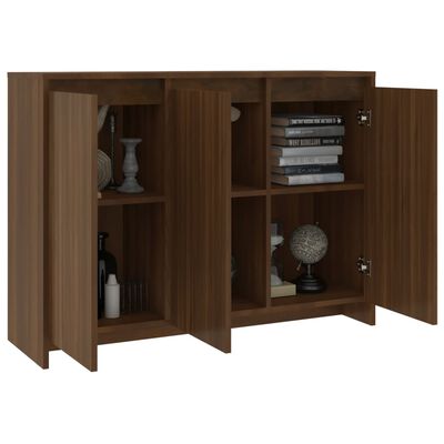 vidaXL Sideboard Brown Oak 102x33x75 cm Engineered Wood