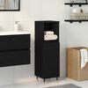 vidaXL Bathroom Cabinet Black Oak 30 x 30 x 100 cm Engineered Wood