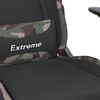 vidaXL Swivel Gaming Chair with Footrest Black and Camouflage Fabric