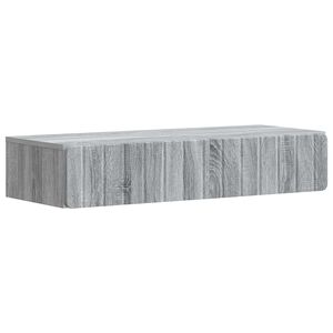 vidaXL Wall-Mounted Side Table Grey Sonoma 87.5 x 34.5 x 17 cm