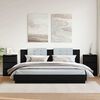 vidaXL Bed Cabinets 2 pcs Black 40x35x62,5 cm Engineered Wood