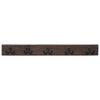 vidaXL Hanger Brown 60 x 7 x 8 cm Solid Reclaim Wood