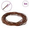 vidaXL Leather Cord Light Brown &Oslash;1.5 mm x 5 m Leather