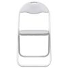 vidaXL Folding Chair 2 pcs White and Grey 48 x 43.5 x 81 cm