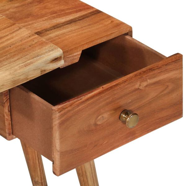 vidaXL Bedside Table Solid Acacia Wood 45x32x55 cm
