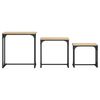 vidaXL Nesting Coffee Tables 3 pcs Sonoma Oak Engineered Wood