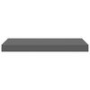 vidaXL Floating Wall Shelves 4 pcs High Gloss Grey 50x23x3.8 cm MDF