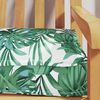 vidaXL Pallet Cushion Set Floral 2 pcs Leaf pattern 200 x 40 x 8 cm