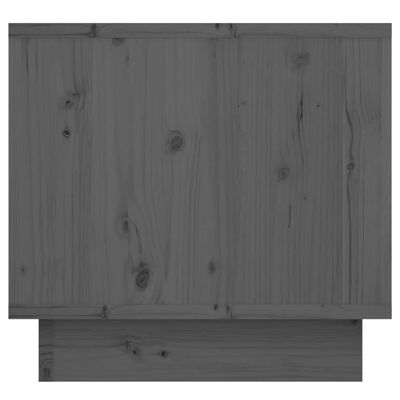 vidaXL Bedside Cabinet Grey 35x34x32 cm Solid Wood Pine