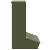 vidaXL Pig Feeder Olive Green 55 x 51 x 91.5 cm Cold-Rolled Steel