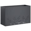 vidaXL Garden Planter Anthracite 80 x 20 x 49 cm Cold-rolled Steel