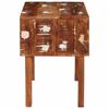 vidaXL End Table with Drawer Brown 40 x 32 x 46 cm Solid Reclaim Wood