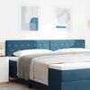 vidaXL Headboard with Headboard Dark Blue 200 cm Faux Leather