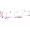 vidaXL Garden Raised Bed 290 x 100 x 36 cm Galvanised Steel