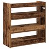 vidaXL Shoe Rack Old Wood 60x25x62 cm Engineered Wood