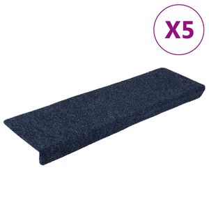 vidaXL Stair Mats Self-adhesive 5 pcs 65x21x4 cm Anthracite Rectangular Edge