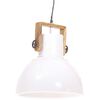 vidaXL Industrial Hanging Lamp 25 W White Round 40 cm E27