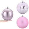 vidaXL Christmas Ball Set XXL 3 pcs Pink &Oslash; 25 cm Plastic