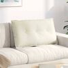 vidaXL Back Pillow Cream 80 x 50 cm Corduroy Fabric
