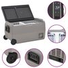 vidaXL Cool Box with Wheel and Handle Black&Grey 36 L PP&PE