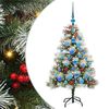 vidaXL Artificial Christmas Tree Green and white 120 cm