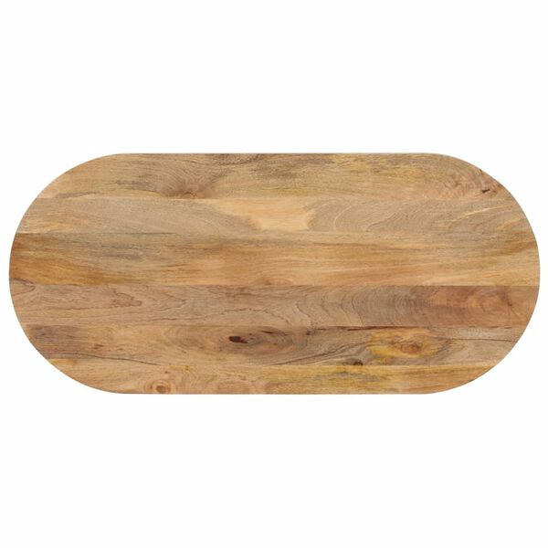vidaXL Table Top 140x50x2.5 cm Oval Solid Wood Mango