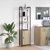 vidaXL Book Cabinet Sonoma Oak 40 x 24 x 161 cm Engineered Wood