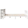 vidaXL Bookcase Bed without Mattress White 140x190 cm Solid Wood Pine