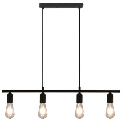 vidaXL Ceiling Lamp Black 80 cm E27