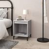 vidaXL Bedside Cabinet Grey Sonoma 40x35x50 cm