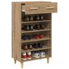 vidaXL Shoe Cabinet Artisian Oak 60 x 35 x 105 cm Engineered Wood