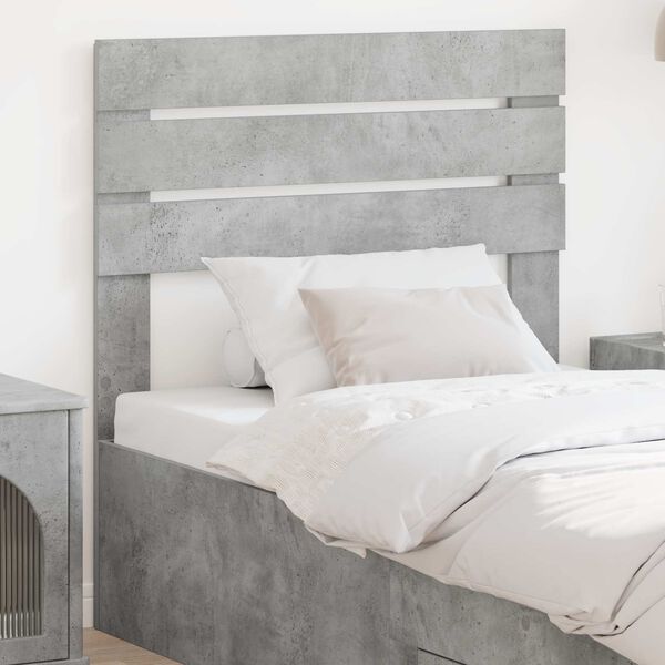 vidaXL Headboard Concrete Grey 80 cm Engineered wood