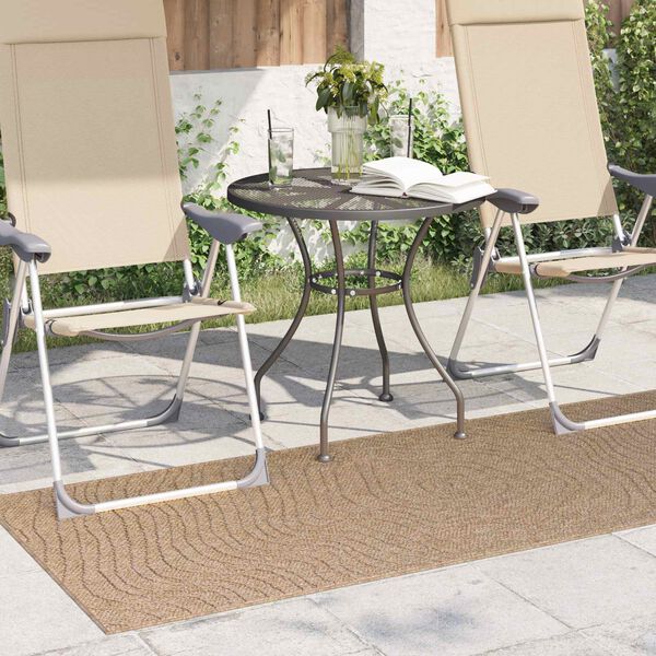 vidaXL Area Rugs Moire Rectangular Natural 200 x 80 cm