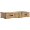 vidaXL Wall-Mounted Side Table Artisan Oak 87.5 x 34.5 x 17 cm