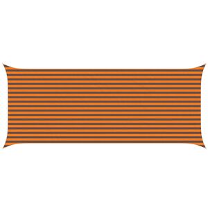 vidaXL Sun Shade Sail Orange and Brown 6 x 2.5 m 100% Polyester Oxford