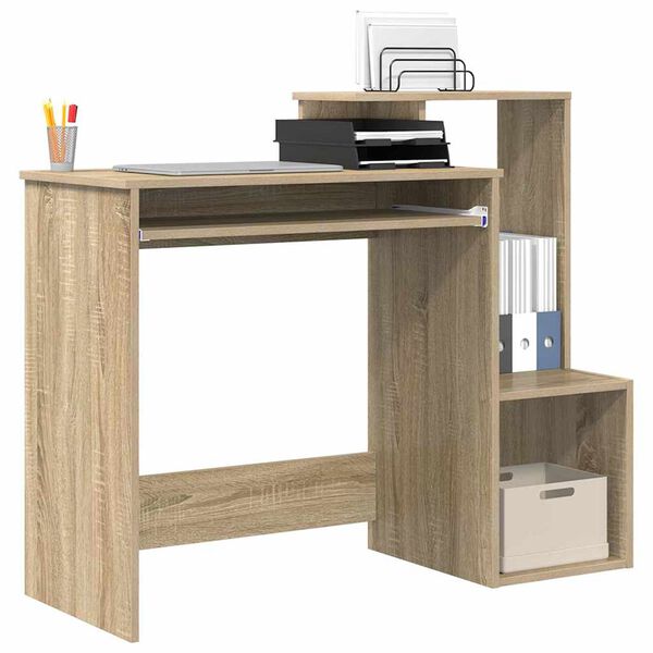 vidaXL Desk with Drawer Sonoma Oak 106 x 41 x 88.5 cm Engineered Wood