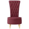 vidaXL Slipper Chair Wine Red 56.5 x 70 x 110 cm Fabric