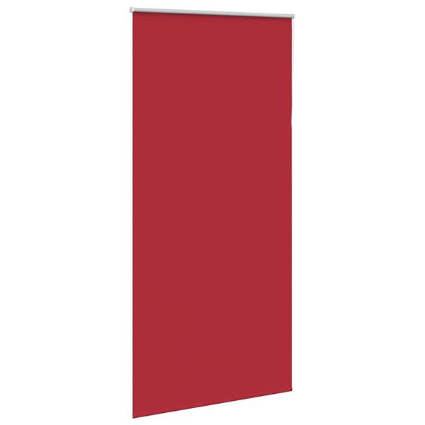 vidaXL Roller Blind Blackout Red 110x210 cm Fabric Width 105.7 cm Polyester