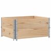 vidaXL Pallet Collars 2 pcs 80x60 cm Solid Wood Pine