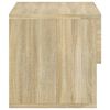 vidaXL Wall-mounted Bedside Cabinet Sonoma Oak